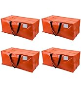 DURASACK Heavy Duty Moving Bag Storage Container Duffle Bag with Zipper, Reinforced Carry Straps ...