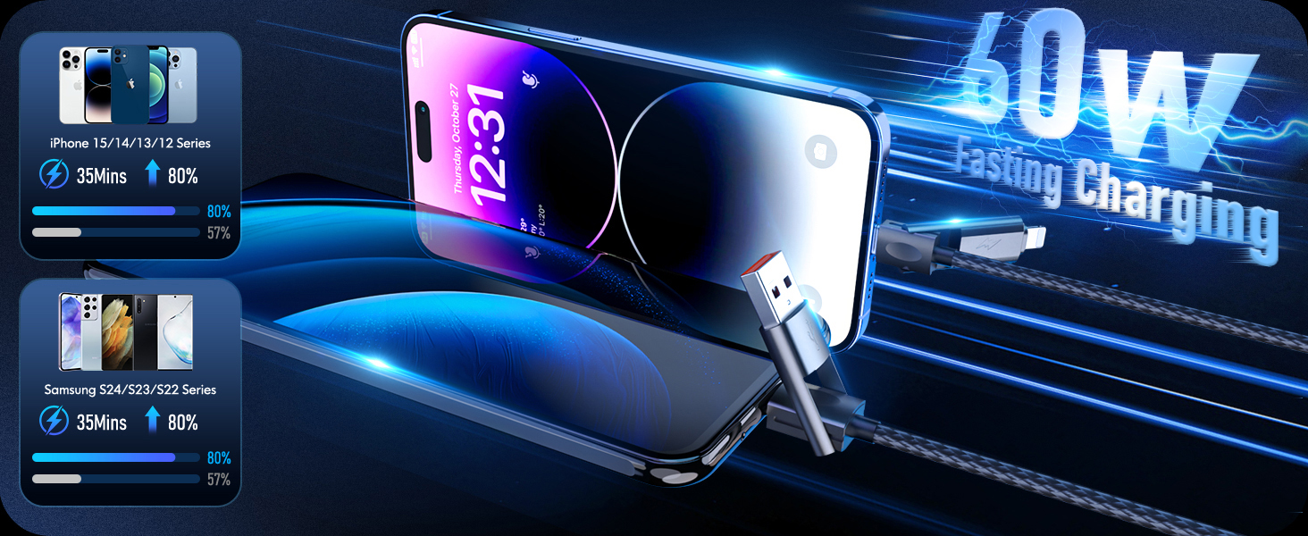 charging cords for multiple devices