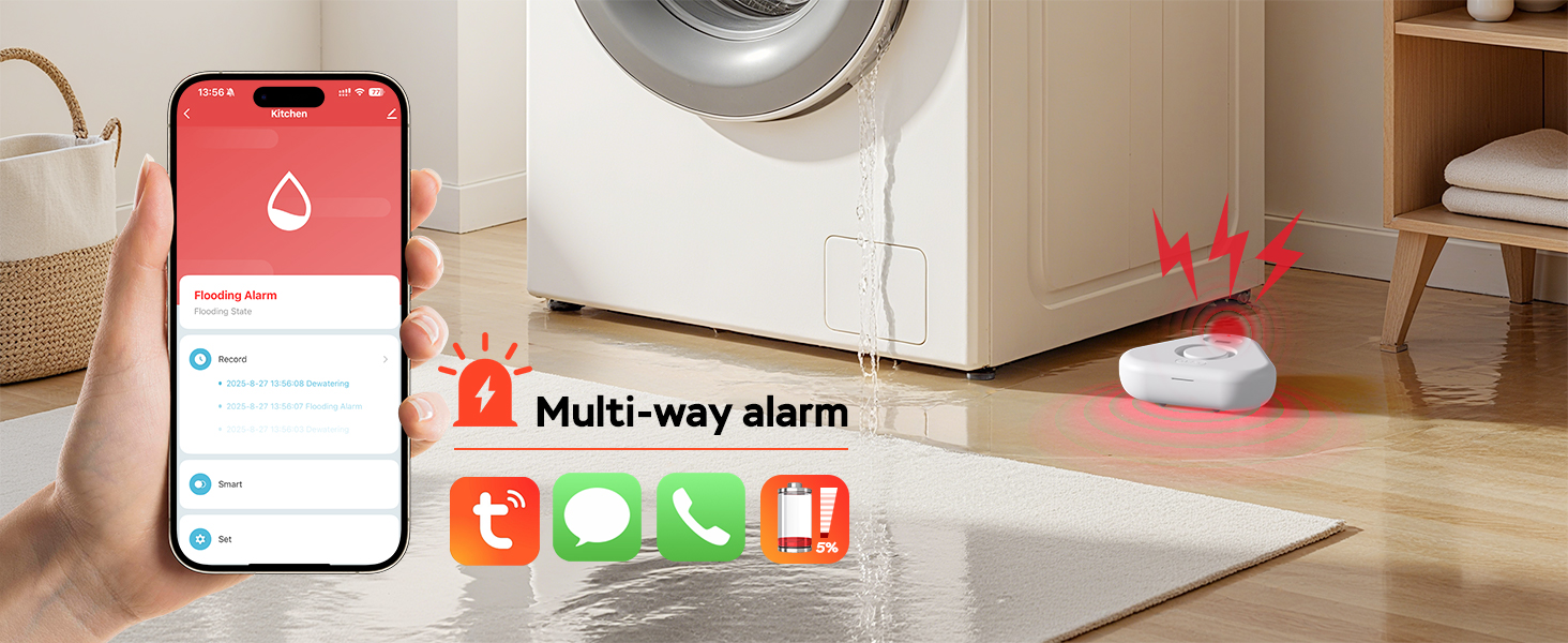 water alarm leak detector