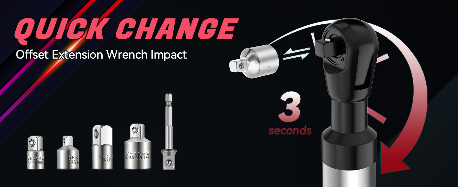 Offset Extension Wrench Impact 1/2&amp;#34;