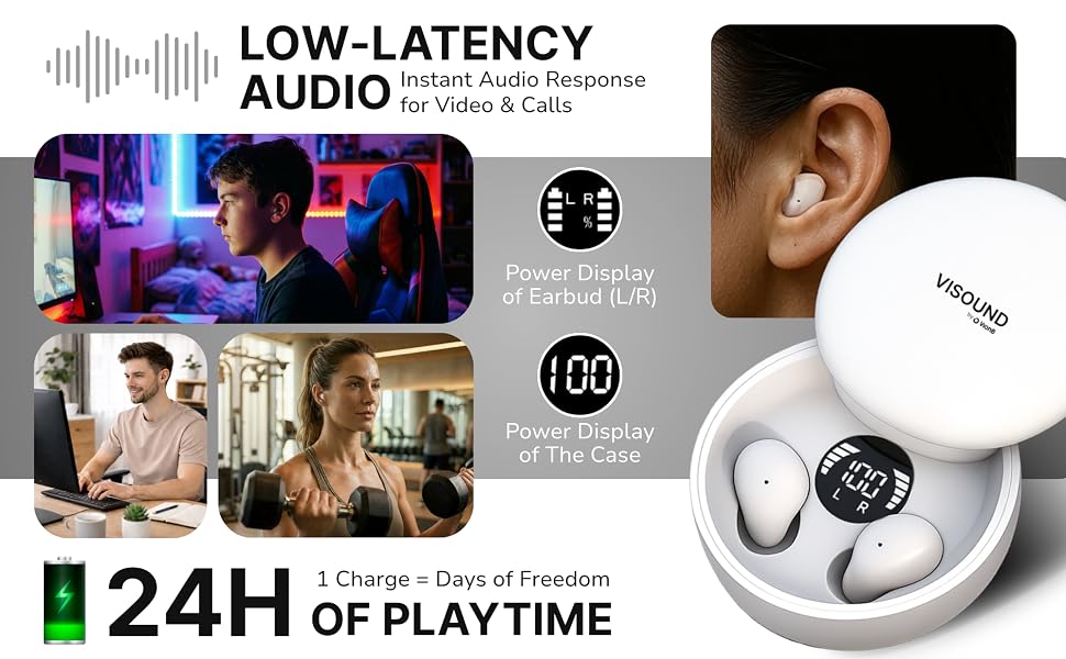 small wireless earbuds