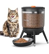 Invengo Automatic Cat Feeder with Timed Food Dispenser, One-Touch Feeding, Dual Power Supply, Ant...