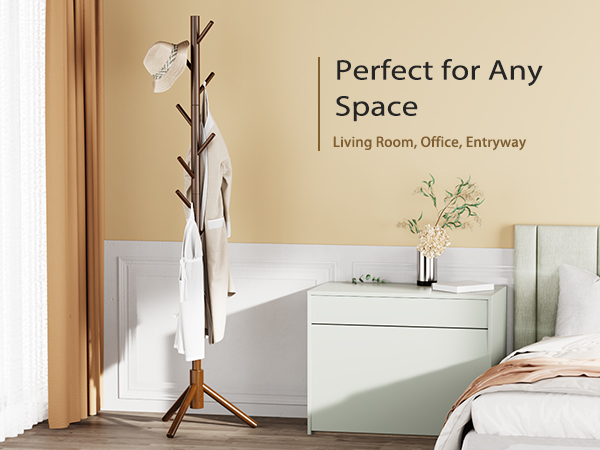 coat rack tree freestanding hat rack hall tree coat stand PIWCR01
