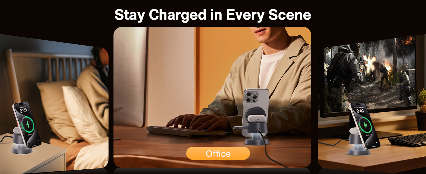 3 in 1 Wireless Charging Station