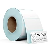 Rongta 2 Inch Circle/Square Thermal Labels, Self-Adhesive Round Direct Thermal Sticker Label for ...