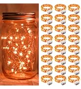 chzk 12 Pack Fairy Lights 7Ft 20 LED Twinkle String Lights Battery Operated Lights Waterproof Fir...