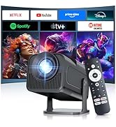 Salange Smart Projector Compatible with Netflix, 4K/1080P Native, Mini Portable Outdoor Movie Pro...