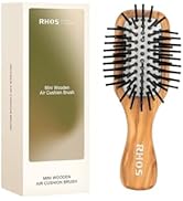 RHOS Mini Hair Brush for Women,Men and Kids-Travel Size Hair Brush for Purse,Pocket,backpack-Smal...