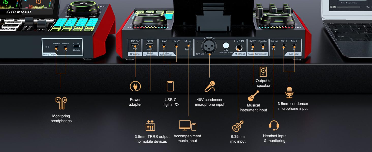 sound board for gaming audio mixer for streaming sound board for streaming
