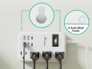 Wall Mountable & Desk Power Srip