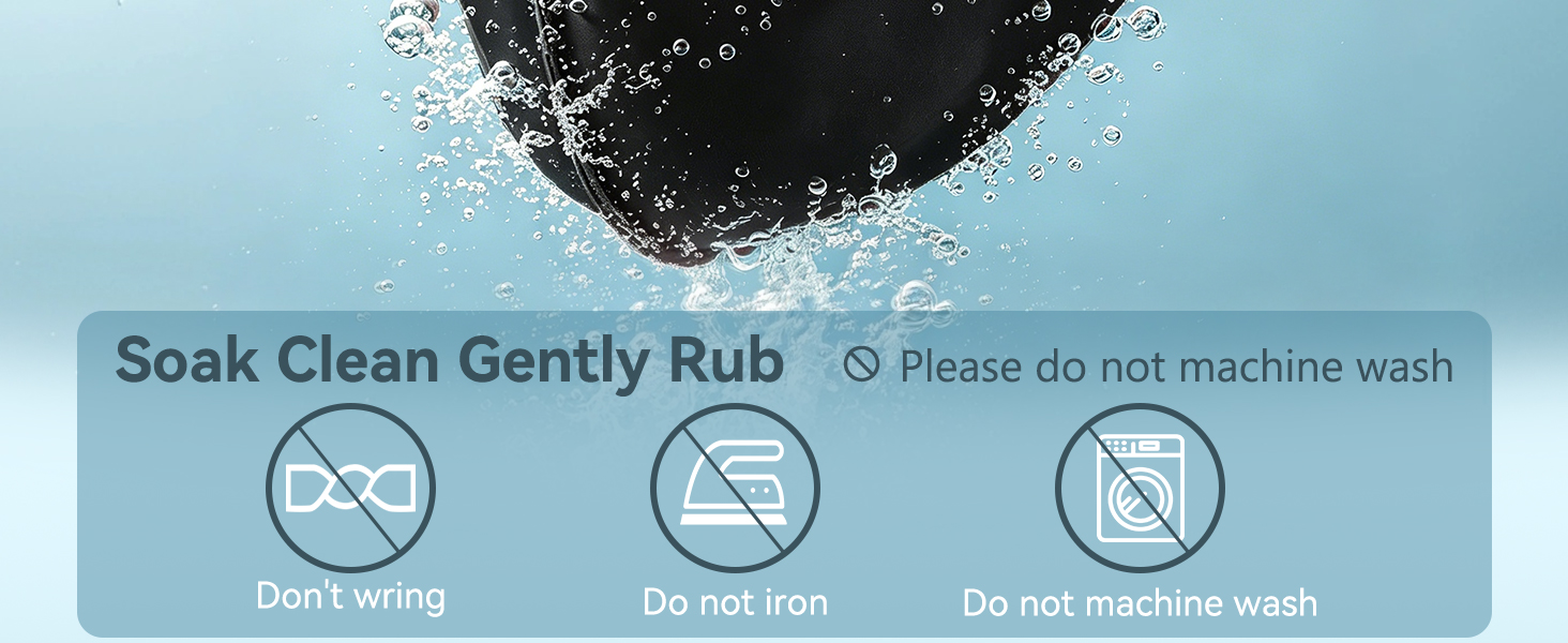 soak clean gently rub