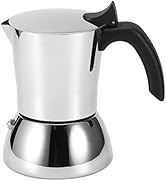 Natudeco Coffee Maker Stainless Steel Moka Pot Stovetop Coffee Maker Extractor Kettle Stainless M...