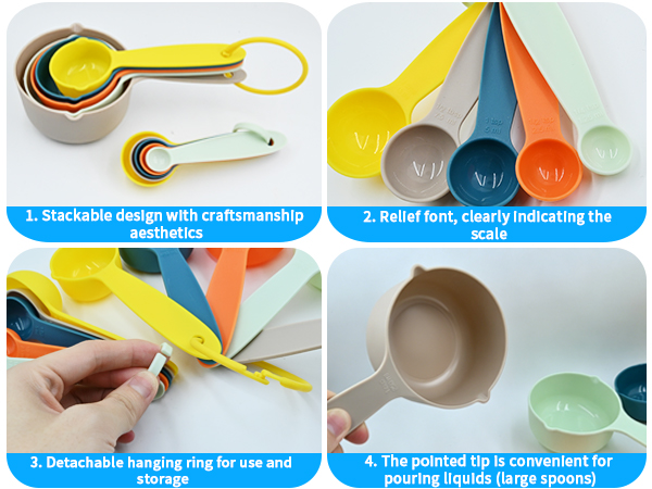 measure cups and spoons set baking measurement cup kitchen needs for new home