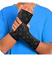 Sparthos Wrist Support Sleeves (Pair) – Medical Compression for Carpal Tunnel and Wrist Pain Reli...