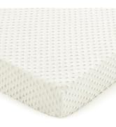 Entisn Pack N Play Sheets Fitted, 26 x 38 Inch Minky Dot Mini Crib Sheet for Boys and Girls, Soft...