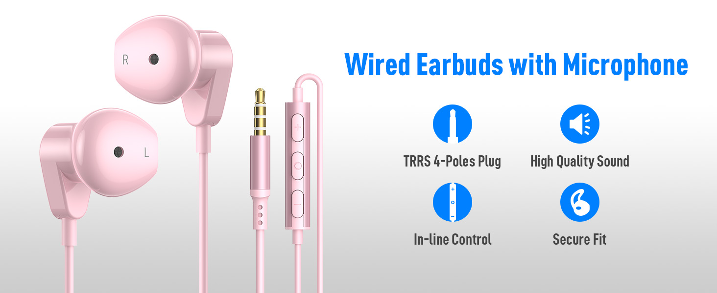 3.5mm wired earbuds