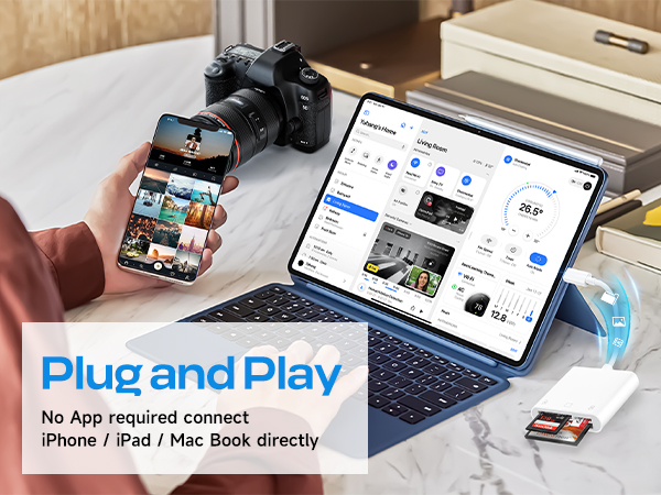 usb c card reader for iphnoe usb c memory card reader camera adapter to iphone digital camera