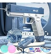 Electric Water Gun for Adults Kids, Rechargeable Automatic Squirt Guns Up to 32 FT Range, 434CC+5...