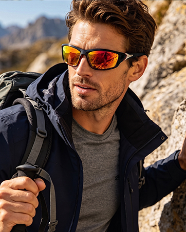 Polarized Sports Sunglasses For Men Cycling Driving Fishing UV400 Protection