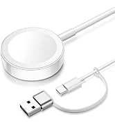 2026 Upgraded for Apple Watch Magnetic Fast Charger Cable, iWatch Charging Cord with USB-C to USB...