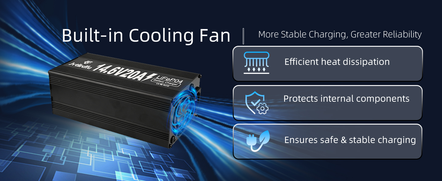 Built-in Cooling Fan