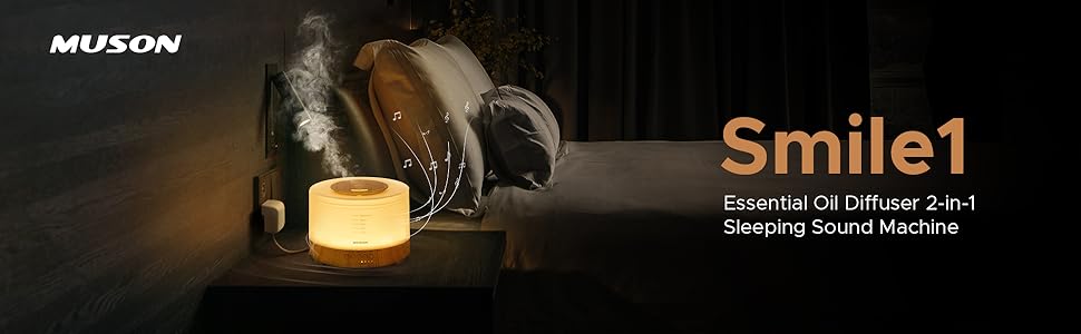 Essential Oil Diffuser 2-in-1 Sleeping Sound Machine