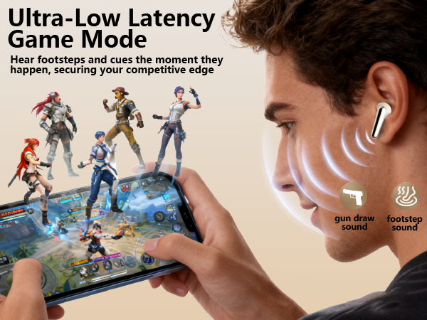 game mode low latency wireless earbuds