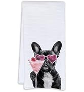Cabana Bro French Bulldog Gifts Kitchen Towels, French Bulldog Gifts for Women Men Decorative Han...