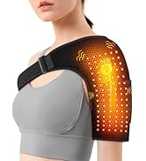 Yabuu Heated Shoulder Wrap Pad with Massager for Arm Pain Relief,Electric Massager Heating Pad wi...