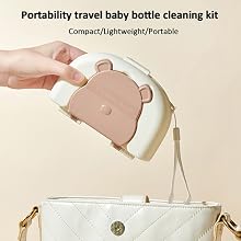 baby bottle brush and drying rack set