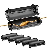 Iwillink 6 Pack Outdoor Extension Cord Safety Cover with Waterproof Protector Seal, Weatherproof ...