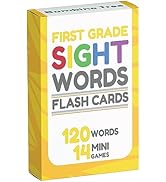 Sight Words Flash Cards 1st Grade - 120 High Frequency Words from Dolch's and Fry's Sight Word Li...