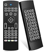 Air Mouse Remote MX3 Pro with Backlit, Rock&amp;Rown 2.4G Air Remote with Wireless Keyboard,Backlit a...