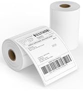 OnlyPaper Direct Thermal Shipping Labels - 500 4x6 Thermal Labels Roll - Perforated and Strong Ad...