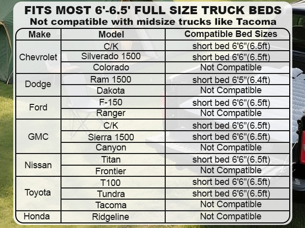truck mattress 5.5ft