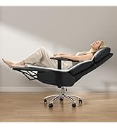 OKUP Reclining Office Chair with Adjustable Headrest and Footrest, 170° Ergonomic Comfortable Off...