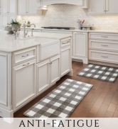 Quilted Heat-resistant Silicone buffalo check checkered antifatigue mats anti-fatigue