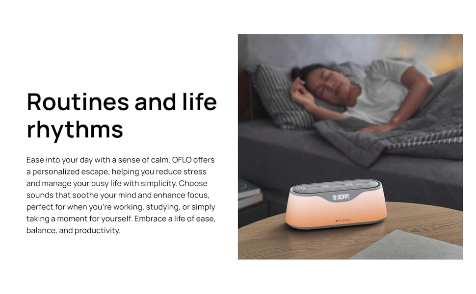 Nimba OFLO Sound Machine | Routines and life rhythms