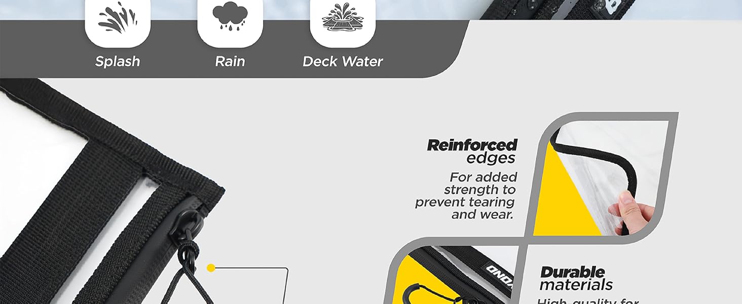 Reinforced edges and durable materials