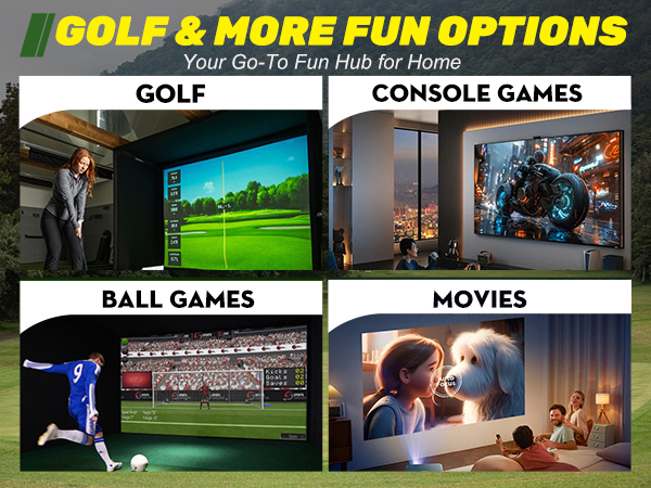 Multiple Golf Impact Screen