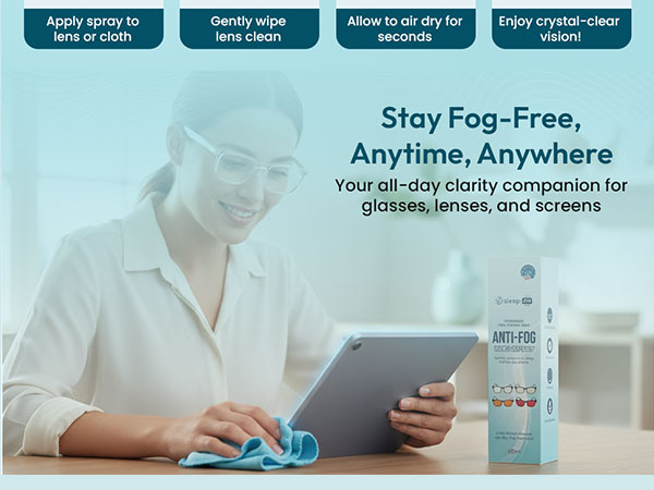 Stay fog-free anytime, anywhere. Easy steps for crystal-clear vision on glasses, lenses, and screens