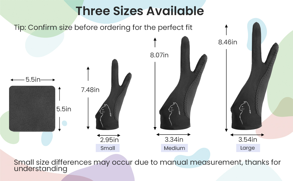Includes two gloves and a microfiber cloth; offered in three sizes