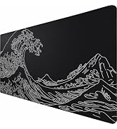Large Gaming Mouse Pad, Waterproof Mousepad with Stitched Edges, Non-Slip Rubber Base, XXL Comput...