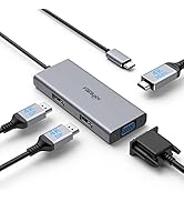 USB C Docking Station Dual Monitor Display Port Splitter, 4in1 USB-C to Dual DisplayPort Hub HDMI...