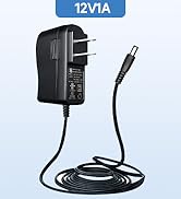 UL Listed 12V 1A 10ft Power Supply Adapter, Regulated 12Volts 1000mA 12W AC Adapter Charger Repla...