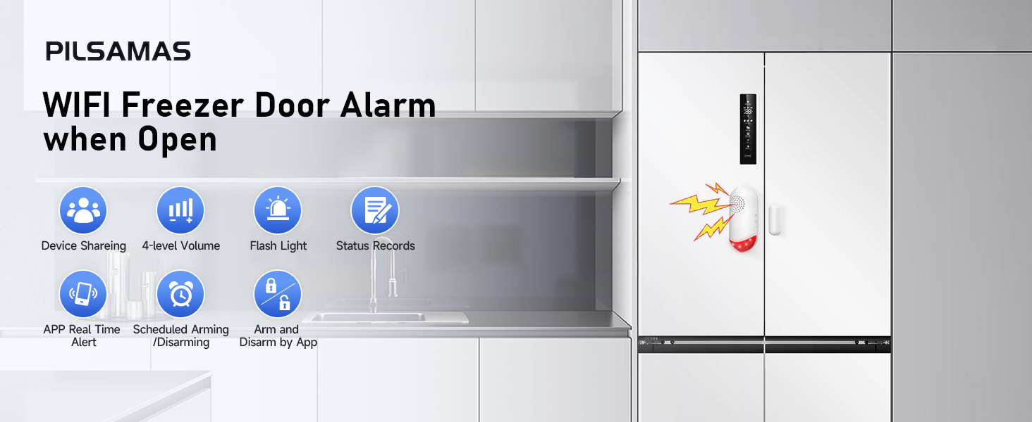 WIFI Freezer Door Alarm when Open AW401S