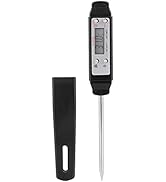 Portable Digital Pen Type Thermometer with Probe for Kitchen Cooking BBQ Meat Fry Food MilkBlack ...