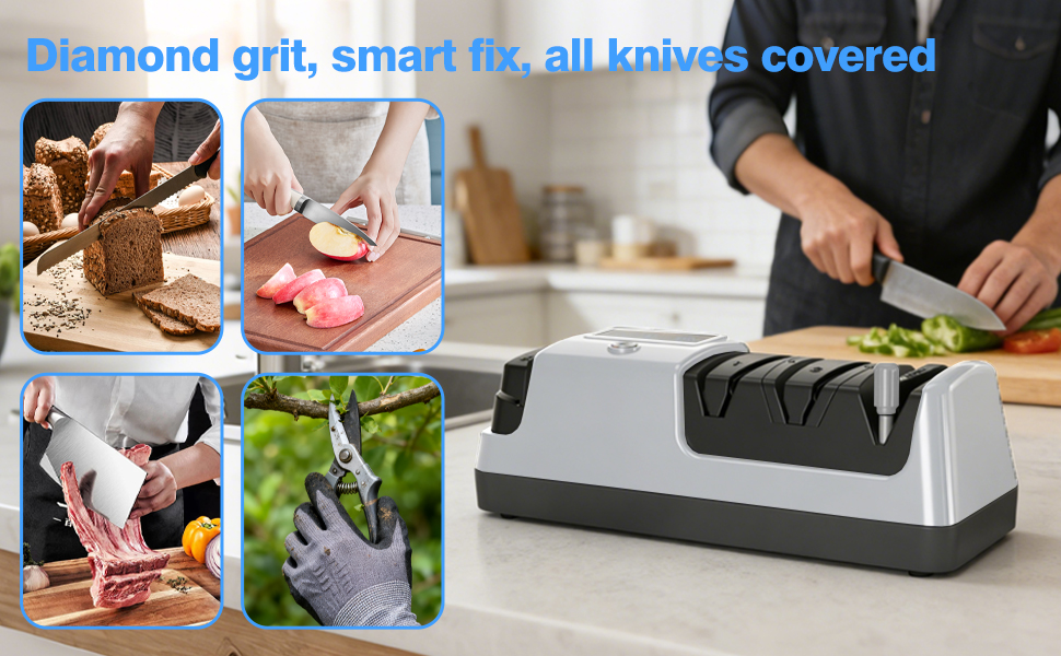 Silver knife sharpener