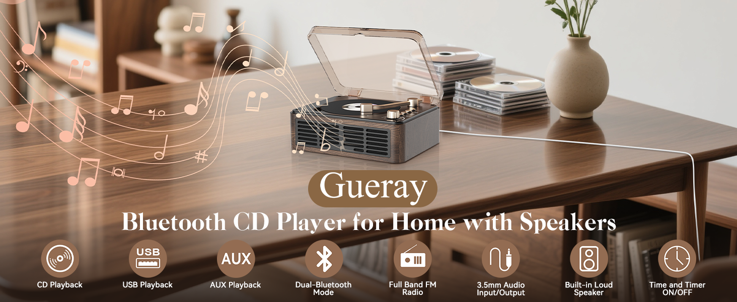 cd player record player