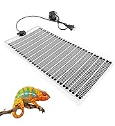 KABASI Reptile Heat Mats, 2nd-Gen 25W 16.5x8.7 inch Non-Adhesive Reptile Heating Pad with Tempera...